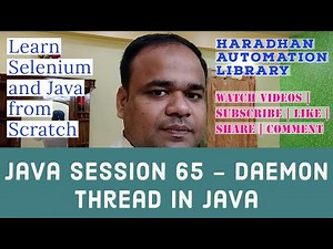 Java #65 - Daemon Thread in Java