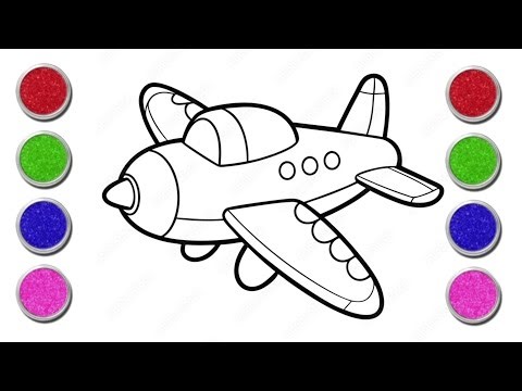 How to Draw Aeroplane Easy for Kids | Simple Airplane Drawing Step by Step | Drawing for Beginners |