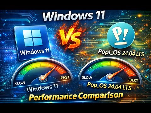 Windows 11 vs Pop OS 24.04 LTS | Performance Comparison