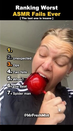 Ranking Worst ASMR Fails