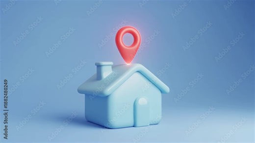 Location icon 3d Stock Video