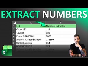 Excel Tips - Extract and Separate Numbers from Text | Easy Method