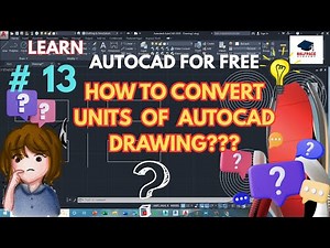 How to Convert Units of #AutoCAD Drawing | Free AutoCAD Tutorial for Beginners!