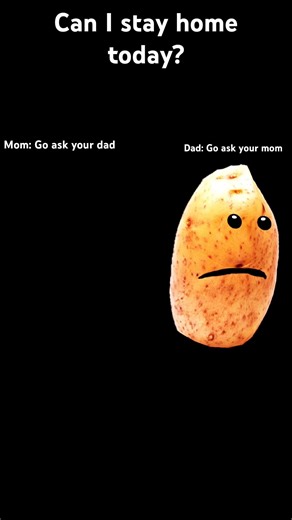 Can I stay home today? || #funnyanimation #funny