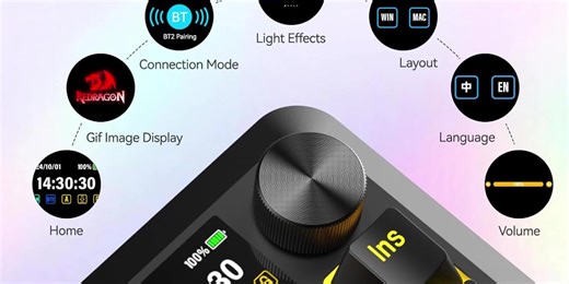 REDRAGON FLECKAT K708 PRO MECHANICAL KEYBOARD 🎯 This is NOT just a keyboard. It's a full-blown command center. 🎮 Programmers. Gamers. Multi-tasking tech beasts — meet your new obsession! REDRAGON FLECKAT K708 PRO MECHANICAL KEYBOARD isn't here to compete… it’s here to embarrass other keyboards. 😂💥 🖥️ Built-in SCREEN? ✅ 🎛️ Customizable KNOB? ✅ 🦁 Pre-Lubed Leopard L Switches for buttery-smooth feels? ✅ 🔋 130 HOURS standby? 💪 📸 Upload your own PHOTOS on the keyboard? Wait, what?! YES. ✅✅✅