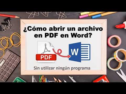 Cómo abrir un documento PDF en Word