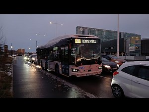 Spot de tram et bus LiA sous la neige