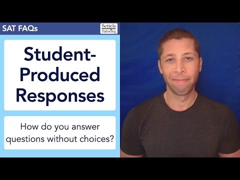 SPR Instructions — How to answer SAT student-produced response questions