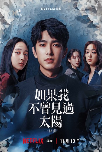 《如果我不曾見過太陽》第一部｜今日16:00・正式上線 ​ ​ ​ ​《如果我不曾見過太陽》 ​導演｜蔣繼正、簡奇峯 ​編劇｜林欣慧、簡奇峯 ​製作人｜麻怡婷 ​製作公司｜一諾影視 ​企劃｜陳筱晴、袁婉瑜 ​執行｜彭冠婷 ​製片｜劉旻泓 ​攝影指導｜羅偉恩、古曜華 ​燈光指導｜胡毓浩 ​美術指導｜林沛辰 ​造型指導｜陳湘閔 ​選角指導｜童筠婷 ​錄音師｜黃天霸 ​特化指導｜王嘉瑩 ​動作指導｜韋安 ​劇照師｜李思敬 ​側拍攝影師｜楊維軒 ​剪輯指導｜張斐棋（無限大好影像） ​視覺特效總監｜郭憲聰（再現影像） ​聲音總監｜黃大衛（嘉莉錄音工房） ​音樂總監｜陳玠含（嘉莉錄音工房） ​調光師｜詹謹嘉（繼續映畫） ​後期製片｜曾亭瑜 ​影集形象整合設計｜ddd.pizza 原聲帶｜滾石國際音樂股份有限公司 出版物｜重版文化整合事業股份有限公司 ​ ​-- ​​​​​​​​【如果我不曾見過太陽】𝗡𝗲𝘁𝗳𝗹𝗶𝘅 獨家 ​​​ ʚଓ 一部曲 𝟭𝟭月𝟭𝟯日上線 ​​​ ʚଓ 二部曲 𝟭𝟮月𝟭𝟭日上線 ​​​​​ ​​​​​#一諾影視 #曾敬驊 #李沐 #江齊 #程予希 