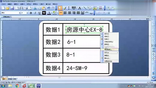Bartender编辑软件数据库打印（导入excel表格）