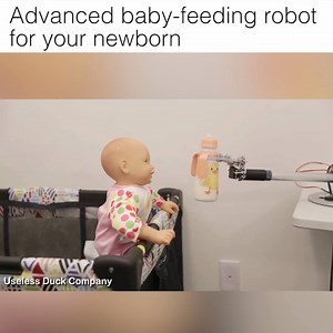 6.9M views | Caption: Advanced baby-feeding robot for your newborn Credit: Useless Duck Company & https://www.youtube.com/uselessduckcompany | LOLKidz | Facebook