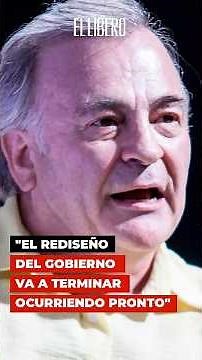 Pepe Auth: "The redesign of the Government is going to end up happening soon"