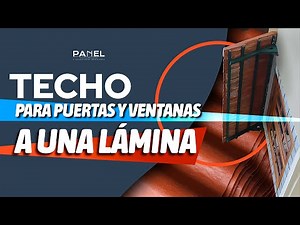 Haz tu propio techo de lámina para puertas y ventanas ¡Te encantará!