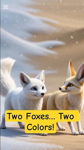 The smart science behind fox colors! 🦊❄️🌵 #animals
