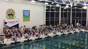 New way to warm-up? Speedo Sectionals swimmers showing off their Cupid Shuffle moves ahead of finals on Sunday 👇 (🎥: Kathy P.) | USA Swimming