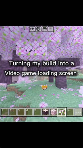 Turning my build into a vidio game loading screen #minecraft #gaming #donutsmp #loading #art