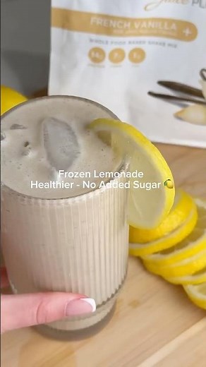 Healthier Frozen Lemonade for Summer