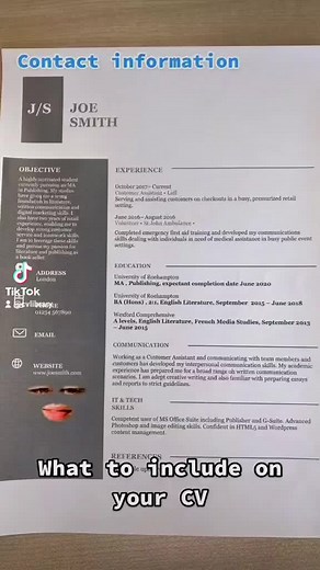 Key things you should have on your CV! #resume #jobsearch #jobs #cv #hiring #job #resumetips