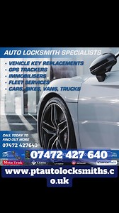 P.T. Auto Locksmith & Vehicle Security Specialists UK 🇬🇧 Small Family run buisness here in Tamworth Warwickshire! Specialists dealer tools and knowledge on JLR ~ Porsche ~ Audi ~ Seat ~ Skoda ~ Volkswagen ~ BMW ~ Ford ~ PSA ~ Renault ~ Nissan plus many other Manufacturers. ✅ Lost your only car key or need a spare?. ✅ Worried about the increasing theft of both keyless & Non keyless vehicle thefts?. ✅ Having issues with your vehicle security or electrics?. Don’t worry we have you covered for all