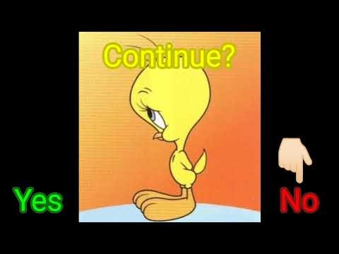 Tweety's Adventure (Sega CD Bootleg) Continue And Game Over