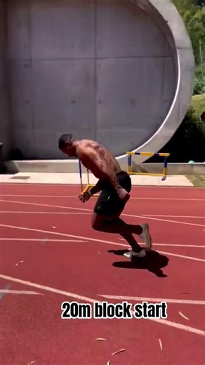 40m block start hard work track and field world athletes ranning world champion legend