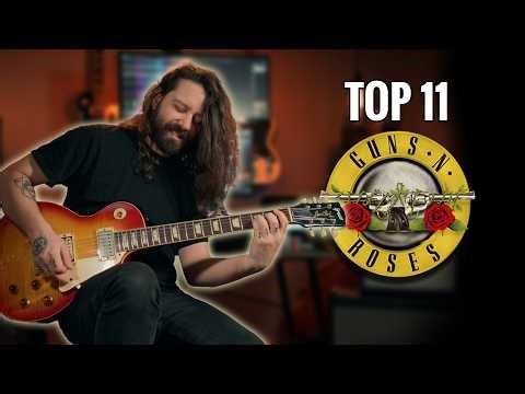 Top 11 Best GUNS N' ROSES Riffs Of All Time | Isolated Guitar Tones