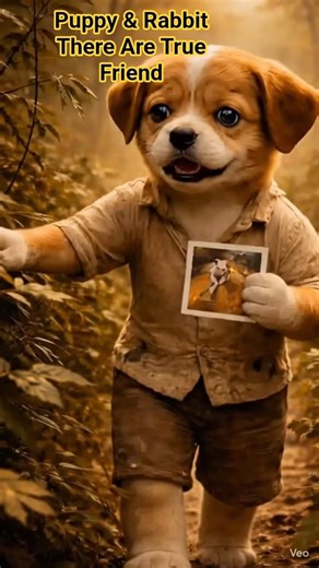 Puppy and Rabbit Are True Friends 🐶🐰 | Cutest Unlikely Animal Friendship #cutepuppy