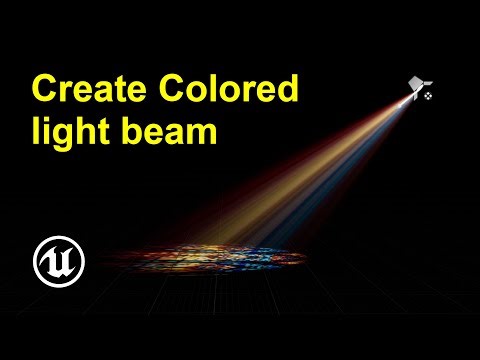 How to create colored lights in Unreal Engine 5
