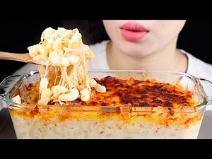 ASMR Cheesy and Creamy Macaroni And Cheese | No Talking Eating Sounds Mukbang