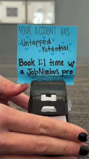 Get 1:1 time with a JobNimbus expert! 🛠️