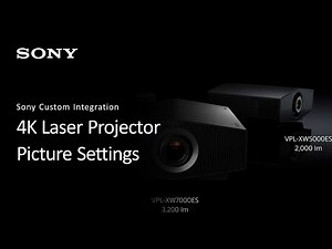 Sony XW Laser Projector Picture Settings Walkthrough