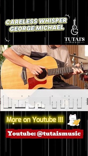 Careless Whisper | George Michael | Cover | Tab 【★★★★☆】 | Guitar Fingerstyle tutorial 【TAB】