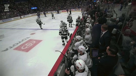 Glass shattered, chaos unleashed 😱 fans go too far behind the Kings bench. What a night in the NHL playoffs!