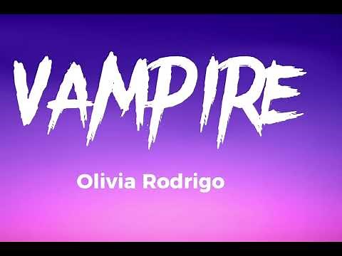 Vampire Clean Lyric Video - Olivia Rodrigo