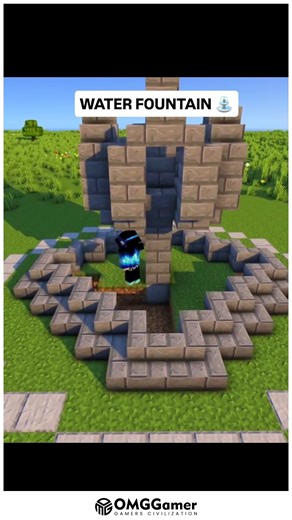 OMGGamer on Instagram: "⛲🎮 Minecraft Fountain Build 🌟✨💎 Add elegance to your Minecraft world with a beautiful fountain design that fits perfectly in gardens, villages, or castles! 🌿🔥 This simple yet stunning build makes your base feel alive and stylish. 🌌 Would you add a fountain to your world? 🏡🎮 #MinecraftBuilds #MinecraftIdeas #MinecraftCreations #MinecraftFountain #MinecraftDesigns #GamingCommunity #EpicBuilds"