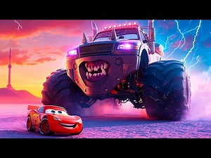 ⚠️Big & Small vs Epic Escape⚠️ McQueen VS GIANT EVIL ZOMBIE MONSTER Truck Cars Eater | BeamNG.Drive