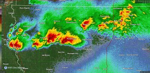🌪On this day (April 9) in 2011, one of the larger supercell tornado outbreaks in Iowa history occurred across northwestern Iowa and produced an EF4 tornado in Pocahontas County. 12 tornadoes occurred in the NWS Des Moines forecast area alone. Some of the damage included a large farm tractor driven a few feet into a muddy field. A radar loop of the Pocahontas tornado around 10pm CDT can be found below. More information, including those photos and track information can also be found here - https: