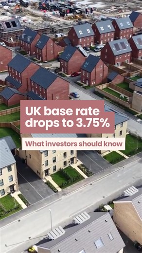 The Bank of England cut the base interest rate to 3.75% in December 2025, the lowest level in nearly three years. This move reflects easing inflation and a more cautious approach to supporting economic growth. So what does this actually mean for property investors? • Mortgage pricing may gradually soften as lenders respond • Refinancing becomes more attractive for BTL and BRR portfolios • Lower borrowing costs can improve cashflow on new deals • Future cuts are likely to be steady, not rushed — 
