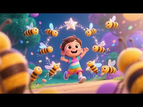 Count the Busy Bees in the Garden | Fun Counting Song for Kids | Learn Numbers with Bees