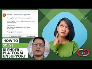 BLENDER - PLATFORM UNSUPPORTED | How to Fix Blender Graphics Card Driver Error I Solve this problem