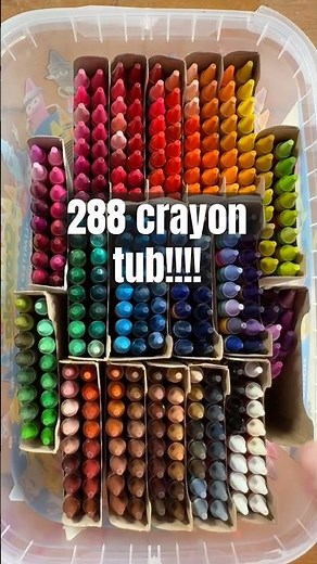 Find out what’s in the 288 Crayola crayon tub! #fallintoshorts