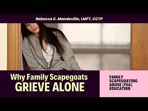 Scapegoat Grief: Why Family Scapegoats Grieve Alone #scapegoat #griefandloss #toxicfamily