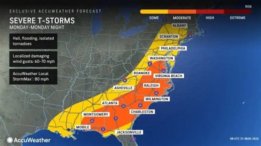 Pensacola severe weather threat will persist until Monday afternoon. What to know