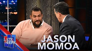 9.9K views · 673 reactions | Actor Jason Momoa wanted to take his character to the next level in the new “Aquaman” sequel, so he flexed his writing muscles and came up with 50 pages of material before filming began. Stick around for more with Jason Momoa and check out “Aquaman and the Lost Kingdom,” in theaters next Friday. | The Late Show with Stephen Colbert | Facebook