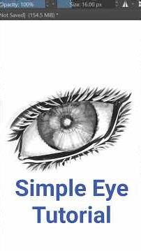 My Simple Eye Style 👁️ Easy Step-by-Step Drawing #animeart #anime #illustrationnation