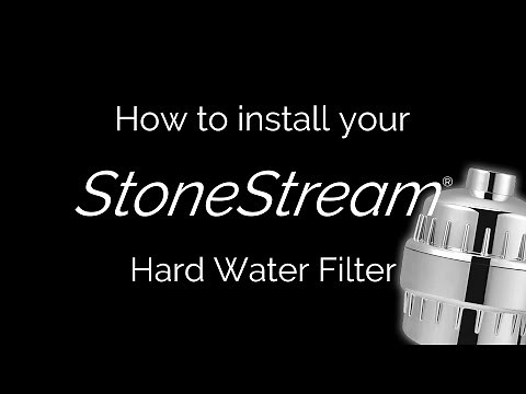 How To Install The StoneStream Universal Hard Water Filter (On A Wall Shower)