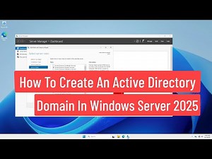 How to Create an Active Directory Domain in Windows Server 2025 | Step-by-Step Tutorial