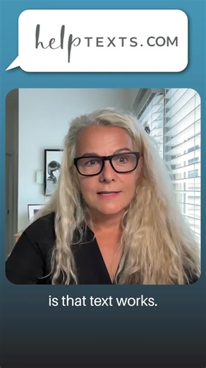 Help Texts on Instagram: "Texts work! Why? Our CEO, Emma Payne explains that texts make us feel cared for, have high open & engagement rates, and break through traditional barriers to support including stigma, cost, geography, and language. With Help Texts everyone looking for support can receive it. Right away. With clinically approved text support there doesn't need to be a bereavement service desert anymore. #HelpTexts #TextSupport #MentalHealth #Wellbeing #GriefSupport #Bereavement #Caregive