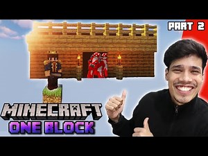 I Made A House & A New Friend | Minecraft One Block Series Part 2