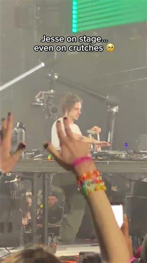 A broken ankle can't stop this man…